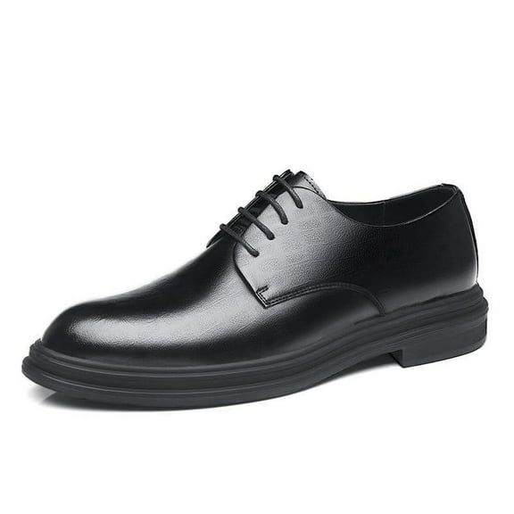 Men’s Oxford Shoes – Classic Pointed Toe Lace Up Dress Shoes, Low Top Business Formal Footwear, Premium Leather Oxfords for Office & Wedding, Stylish & Comfortable