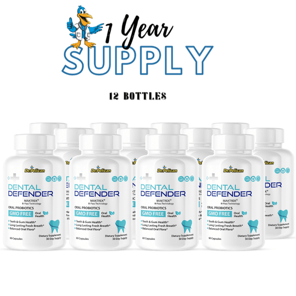 Dental Defender- Oral Support- 12 Bottles- 720 Capsules