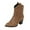 Khaki, variant on jsaierl Cowboy Boots for Women Wide Calf Cowgirl Booties Fashion Slip On Western Leather Boots Square Toe Knee High Shoes