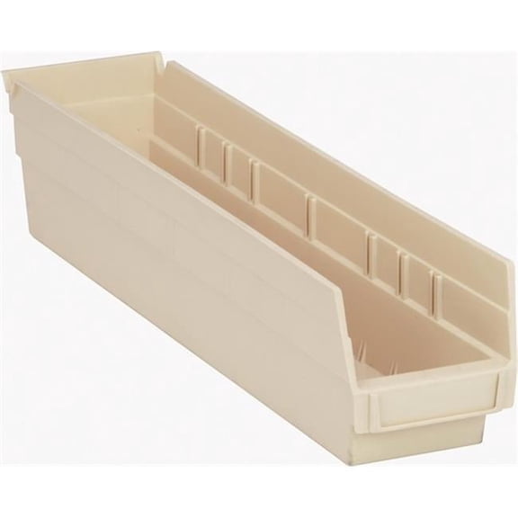 Quantum Storage Systems QSB103IV Economy Part Organizer Ivory Bins 18" L x 5" W x 4" H 20 Pack