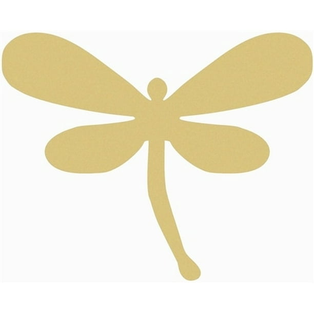 6" Wooden Magical Dragonfly Shape, Unfinished Wood Craft