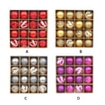 thumbnail image 4 of Bolas de Navidad Wosthever 16 Uds plástico Inastillable decoraciones rojas y blancas, 4 of 6
