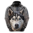 thumbnail image 2 of Sudadera con estampado de cara de perro divertida, sudadera con capucha de bulldog francés y corgi para hombre, chándal con pastor alemán y dachshund, sudaderas con capucha para perros, 2 of 5