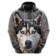 thumbnail image 2 of Sudadera con estampado de cara de perro divertida, sudadera con capucha de bulldog francés y corgi para hombre, chándal con pastor alemán y dachshund, sudaderas con capucha para perros, 2 of 4