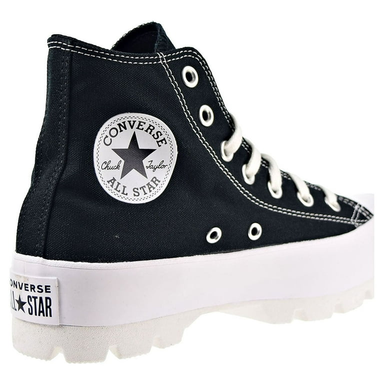 Converse Womens Chuck Taylor All Star Lugged 2.0 High Black White Sneakers  Shoes