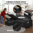 thumbnail image 3 of Innumia Sectional Sleeper Sofa L shaped with USB Charging, Dark Gray, 3 of 8