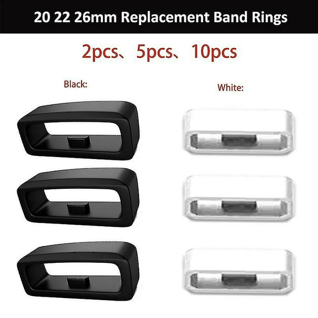 Rubber Replacement Watch Strap Band Keeper Loop Security Holder Retainer 20/22/26mm