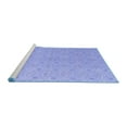 thumbnail image 2 of Ahgly Company Machine Washable Indoor Round Abstract Blue Modern Area Rugs, 6' Round, 2 of 4