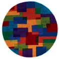 thumbnail image 1 of Momeni Tapis Rond Contemporain en Laine Tufté Main New Wave 5 Pieds9 Pouces X 5 Pieds9 Pouces, 1 of 2
