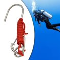 thumbnail image 6 of Scuba Retractor Diving Lanyard, Hook Gear Coil Lanyard Hanger Stainless Steel with Quick Release Buckle red, 6 of 8