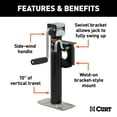 thumbnail image 2 of CURT Bracket Mount Swivel Jack, 2 of 4