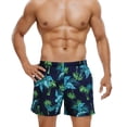 thumbnail image 4 of Men's Swimming Trunks Swim Shorts Beach Board Shorts Briefs Spa Trunks Breathable Swimwear Boxers Underwear Gym Stretchy Bathing Suit Digital Printed Swimsuit Bottom One Size, 4 of 6