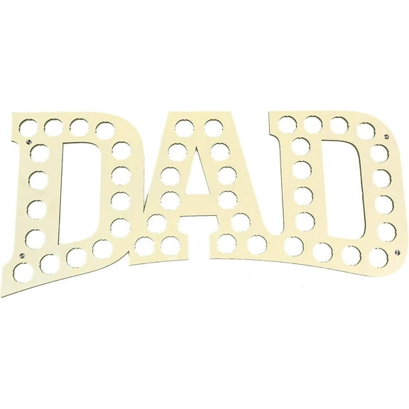 Torched Dad Beer Cap Holder | Beer Cap Catcher Trap | Wall Mount Display Decor | Multicolor