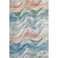 thumbnail image 2 of Addison Rugs Mayfield Premium Machine Washable Transitional Waves Teal Rectangle Rug, 10' x 14', 2 of 6