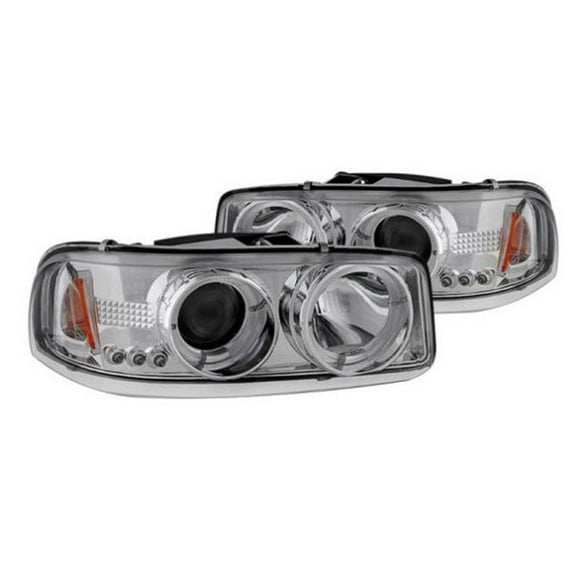 GMC Sierra 1500-2500-3500 Projecteurs Halo Chromés avec LED