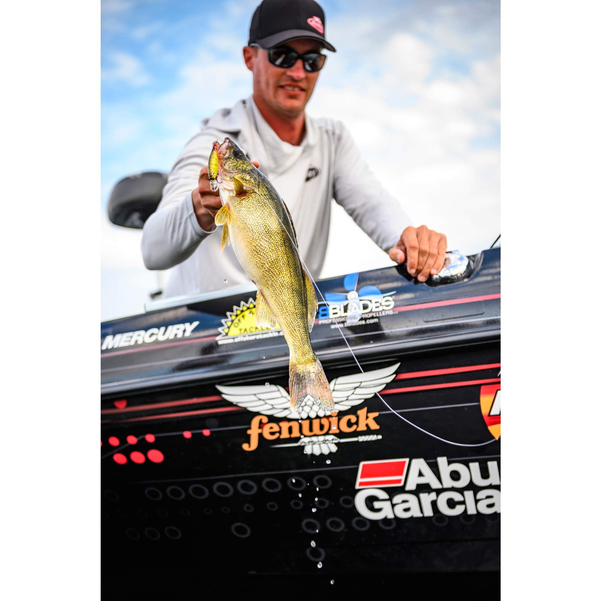 Berkley Flicker Shad Shallow Fishing Lure, Flashy Perch, 2/7 oz