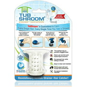 TubShroom TSWHT454 The Revolutionary Tub Drain Protector Hair Catcher/Strainer/Snare, White