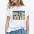 thumbnail image 3 of Ladies Cute Cartoon Music Zoo Print Ladies T Shirt, 3 of 4