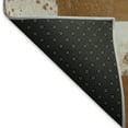 thumbnail image 3 of Addison Rugs Mayfield Washable Cowhide Boxes Brown Rectangle Rug, 5' x 7'6", 3 of 6