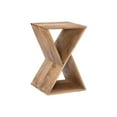thumbnail image 4 of Linon Perkins Wood Triangle Side Table in Natural, 4 of 15