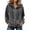 Dark Gray, variant on Tqcoqu Corduroy Zip Up Hoodie Jacket for Women,Drawstring Hood Long Sleeve Loose Casual Outerwear Tops with Patch Pocket For Fall Winter,Army Green Women's S-XXXL