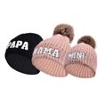 thumbnail image 2 of SUNSIOM Family Matching Beanie Hat, Soft Warm Embroidery Letters Winter Cap for Casual Daily, 2 of 4