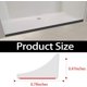 thumbnail image 2 of Nueva presa de agua plegable para umbral de ducha, barrera impermeable de silicona autoadhesiva, presa de tira de agua para baño y cocina (negro), 2 of 5