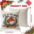 thumbnail image 4 of Fundas de almohada navideñas de 18" x 18", 4 piezas, decoración navideña para el hogar, estilo rústico, fundas de almohada de lino para sofá, decoraciones navideñas para sofá, fundas de almohada, 4 of 4