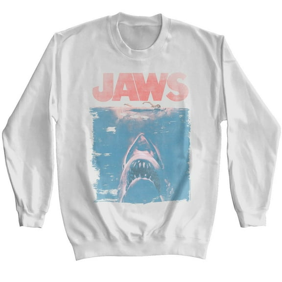 Jaws Fade White Sweatshirt