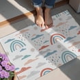 thumbnail image 4 of White Boho Bohemia Rainbow Clouds Sun Pattern Door Rugs,Washable Non Slip Door Mats Indoor,Decorative Door Mats,Entry Mat Indoor for Entrance,Bedroom,Kitchen,Bathroom,20"x32", 4 of 6