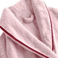 thumbnail image 6 of Men's Plush Bathrobe Soft Long Sleeve Fleece Bath Robe Bathrobe Super Absorbent Spa Robe Collar Loose Fit Fleece Loungewear Winter Warm Robe Housecoat, 6 of 6