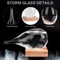 thumbnail image 4 of Deago Storm Glass Weather Predictor, Weather Station Weather Forecaster with Wood Base, Creative Crystal Glass Bottle for Home & Office Decoration, 4 of 8