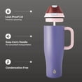 thumbnail image 4 of TAL 40oz Stainless Steel 2-in-1 Straw and Chug Tumbler with Push Lid and Handle, Purple, 4 of 9