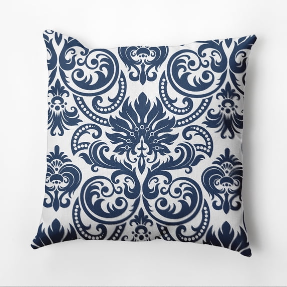 Simply Daisy 18" x 18" Alexys Polyester Indoor/Outdoor Throw Pillow, Blue