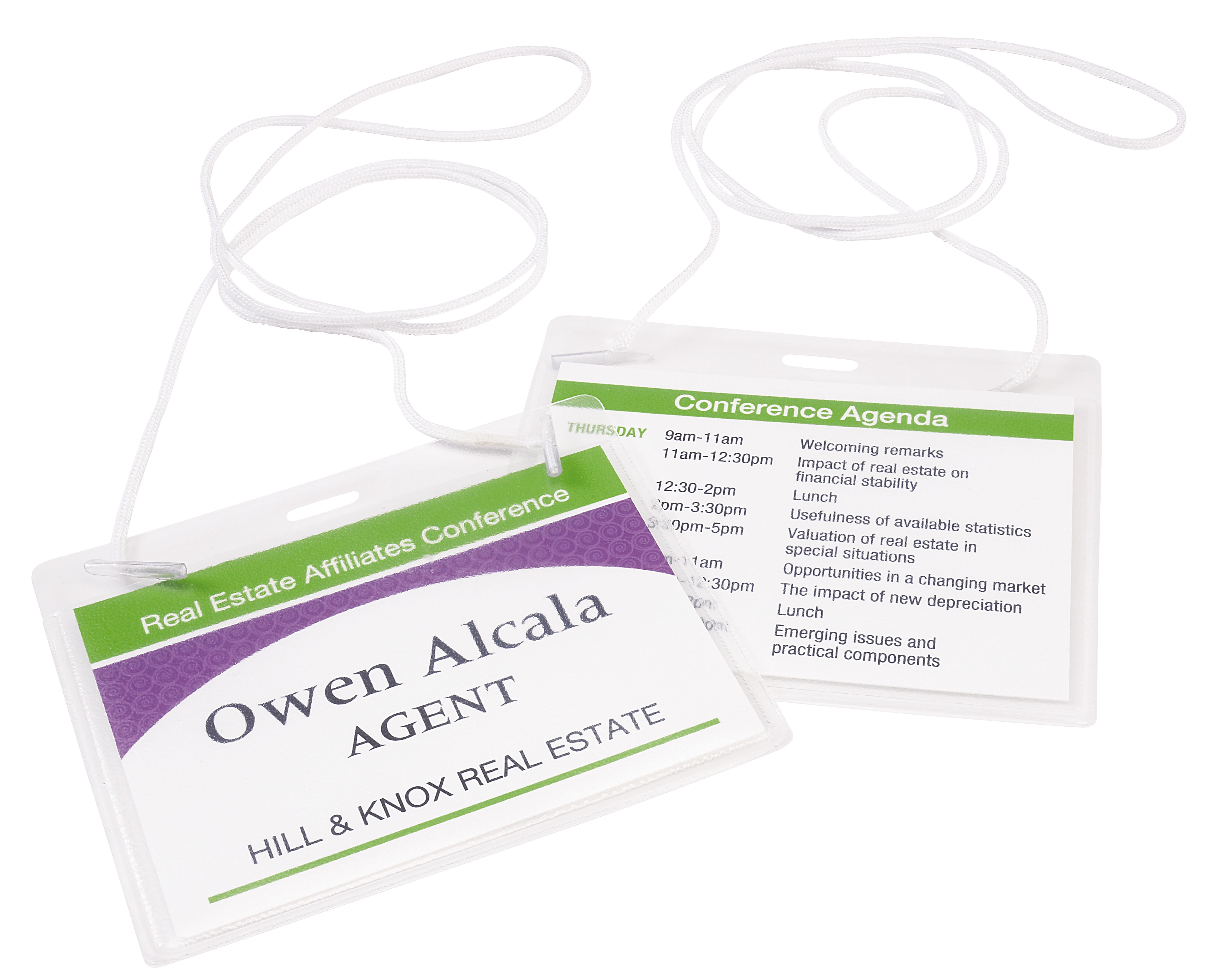 Avery Name Badges With Lanyards Print Or Write 3 X 4