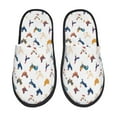 thumbnail image 2 of KLL Various Rooster Slippers for Women Men House Slip on Indoor Outdoor Bedroom Furry Fleece Lined Ladies Comfy Anti-Skid Rubber Hard Sole-Medium, 2 of 8