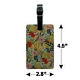 thumbnail image 5 of Laila Floral Pattern Rectangle Leather Luggage Card Suitcase Carry-On ID Tag, 5 of 8