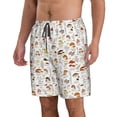 thumbnail image 2 of Goofa Mushrooms And Butterflies Printed Mens Swim Trunks Summer Quick Dry Short Beach Swimwear Bathing Suits-X-Large, 2 of 9