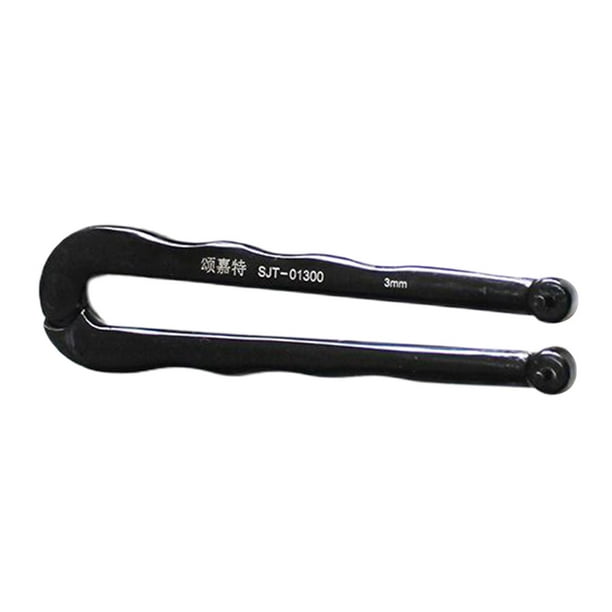 Llave inglesa ajustable de acero con acabado negro universal, alicates para pasadores redondos 3 mm
