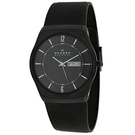 Skagen Titanium Watch - Skagen Aktiv Black Stainless Steel Mens Watch SKW6006