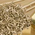thumbnail image 6 of PAPER FAIR 1 LB Champagne Gold Glitter Easter Grass Crinkle Cut Paper, Raffia Tissue Paper Filler Shred Strand Craft Bedding Cushion, Wedding, Christmas, Birthday for Gift Basket Boxes, 6 of 7
