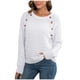 thumbnail image 2 of Suéter de cuello redondo para mujer, suéter informal a rayas con cuello redondo, suéter para mujer, 2 of 4