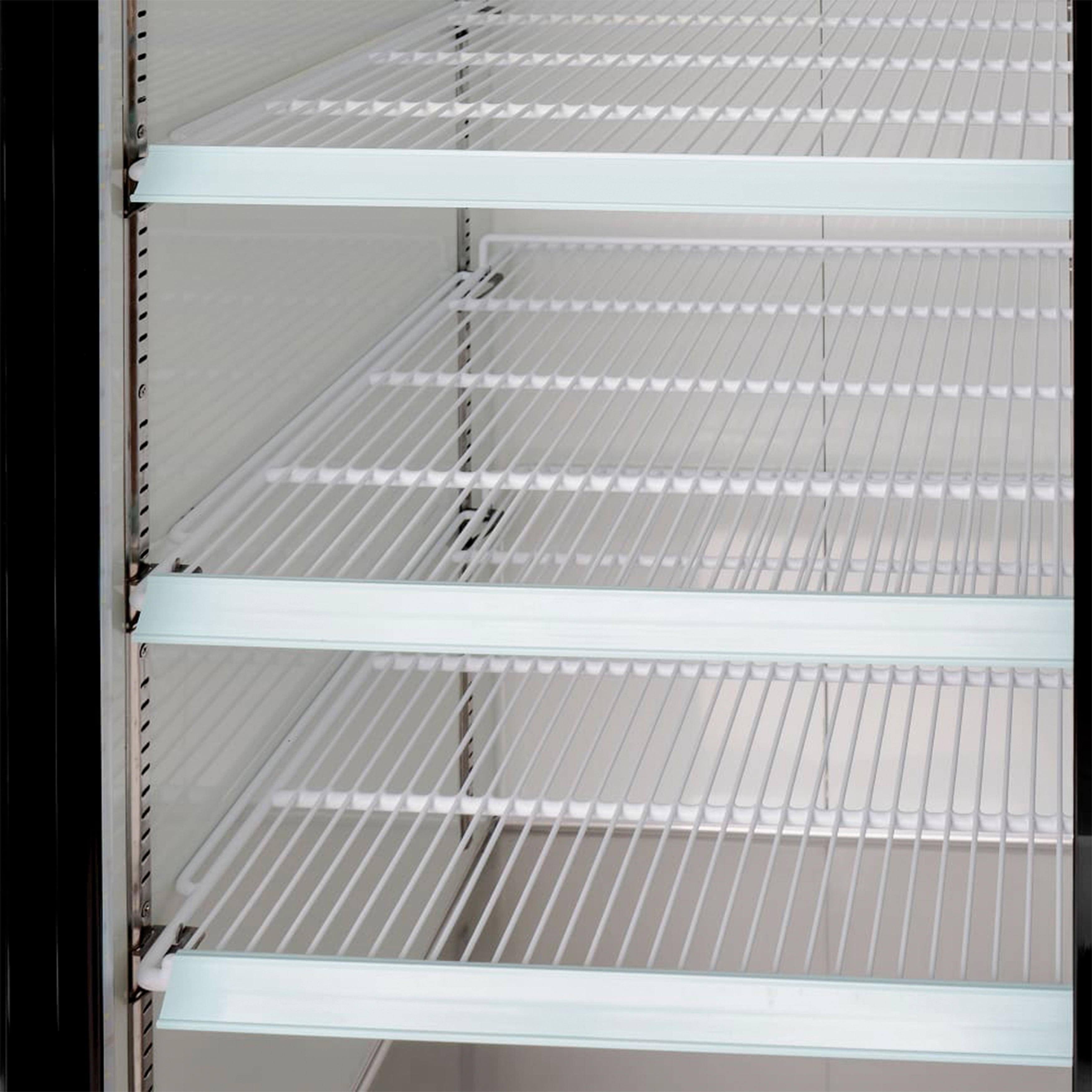 NSF 54 in. Two Glass Door Refrigerator Cooler 40 Cu.Ft. Commercial Fridge Beverage Cooler Merchandiser, Automatic Defrost ETL