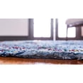 thumbnail image 4 of Unique Loom Braided Chindi Rug, Blue/Multi (5' 0 x 8' 0), 4 of 7