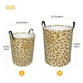 thumbnail image 5 of Balery Gold Drops Round Laundry Basket with Handles Waterproof Freestanding Laundry Hamper for Clothes Toys in the Dorm and Family-Small, 5 of 8