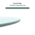 thumbnail image 3 of 20 Inch Round Tempered Glass Table Top Clear Glass 1/4 Inch Thick Round Polished Edge (Only Glass Table Top), 3 of 4