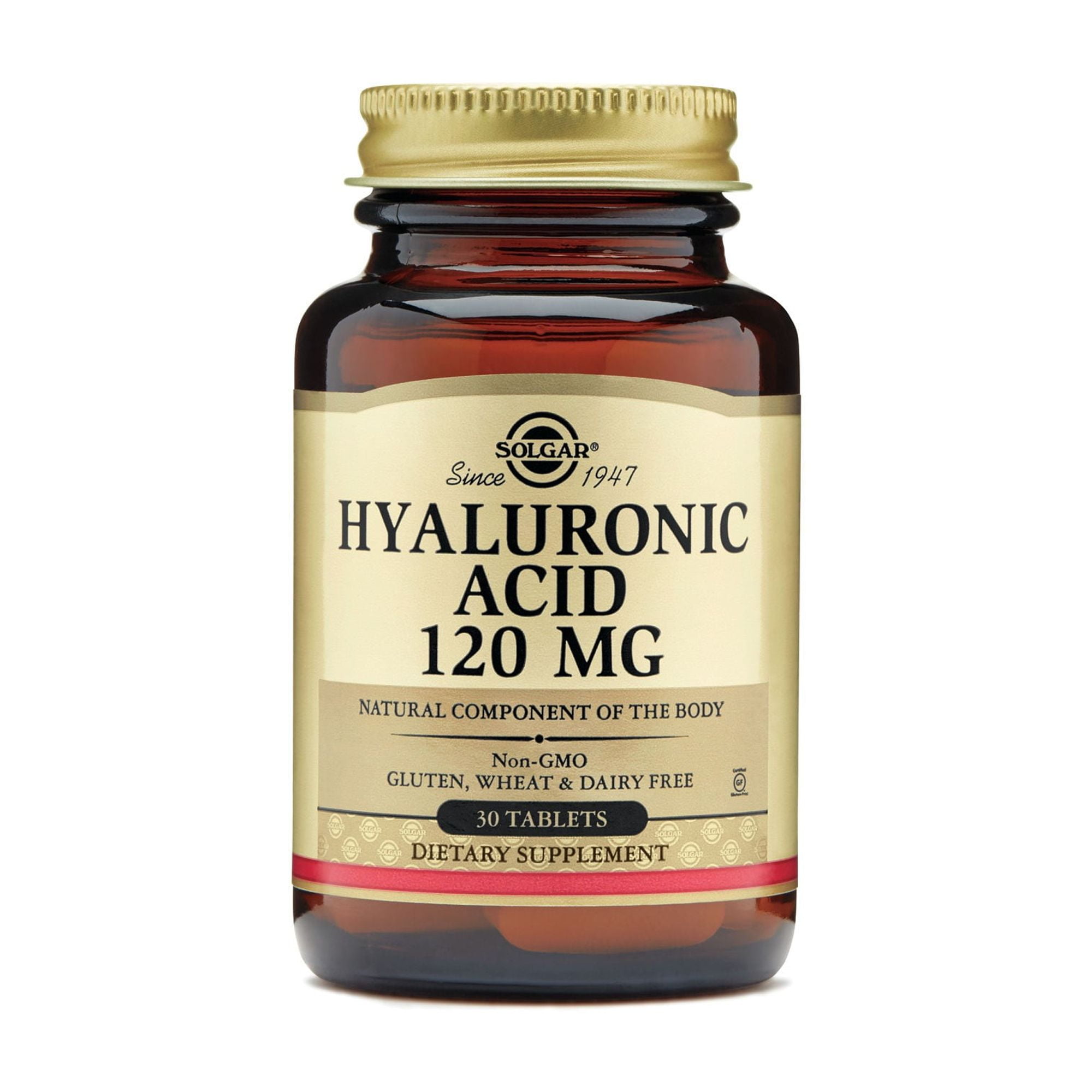 Solgar Collagen Hyaluronic Acid Complex, 30 Tablets - Hydrolyzed Collagen Type 2 - Helps with Fine Lines & Wrinkles - Boosts Skin Collagen & Elasticity - Non-GMO, Gluten & Dairy Free - 30 Servings