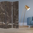 thumbnail image 2 of HomeRoots 274659 48 x 72 in. Multi Color Wood Canvas Black Marble Screen, 2 of 3