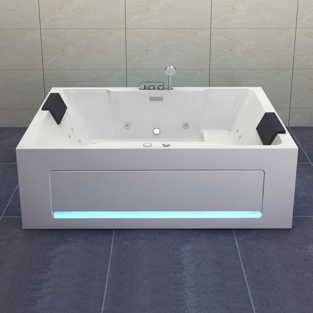 WOODBRIDGE 2 Person Freestanding Massage Hydrotherapy Bathtub Hot Tub