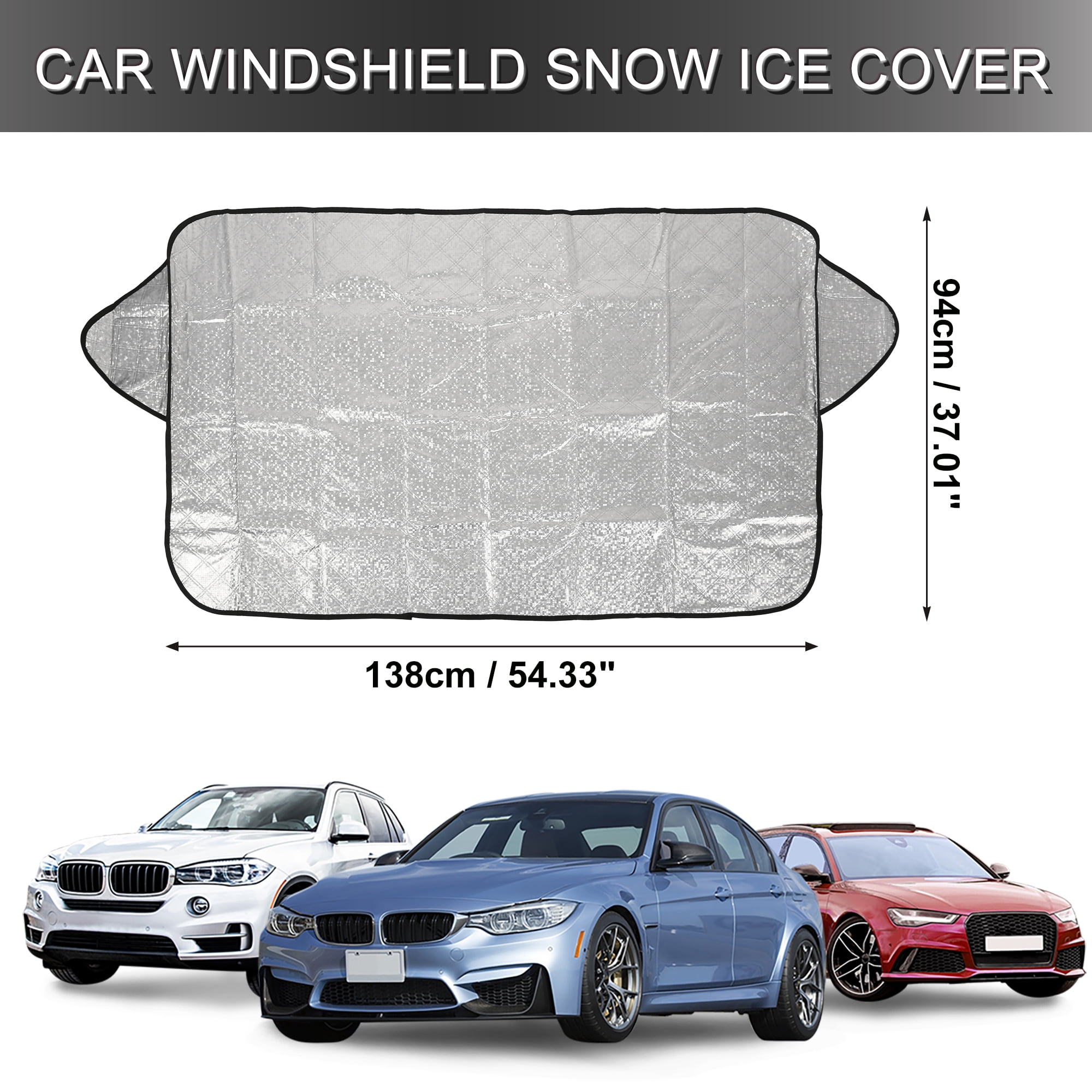 Unique Bargains Car Windshield Sunshade 4 Layer Sun Reflector Cover